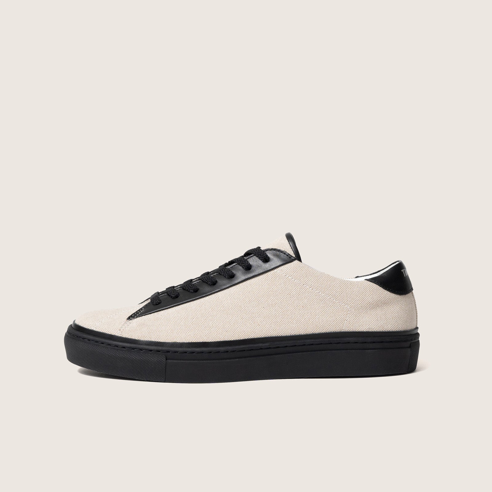 Timothee Paris Atlantique DTL sneaker onyx featuring water repellent canvas and black leather profile photo