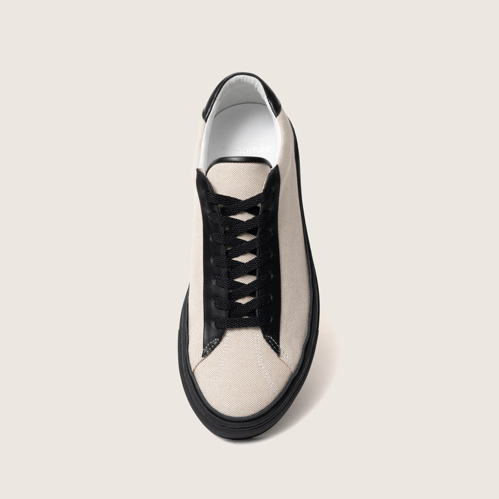 Timothee Paris Atlantique DTL sneaker onyx featuring water repellent canvas and black leather top photo